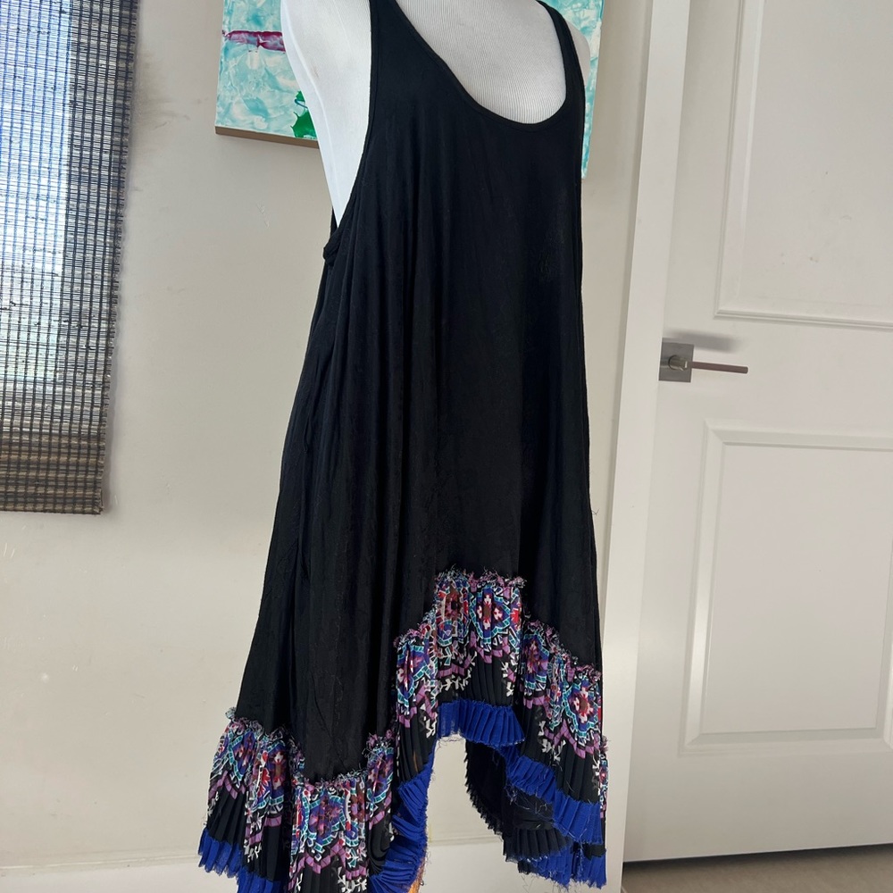 Free People Black dress with beautiful design at bottom
